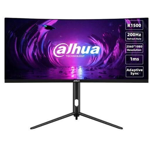 lcd-monitordahuadhi-lm30-e330ca30gamingcurved21-9panel-va2560x1080219200hz1-msswiveltiltcolour-blacklm30-e330ca-0