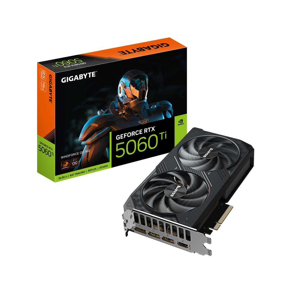 graphics-cardgigabytenvidia-geforce-rtx-5060-ti16-gbgddr7128-bitpcie-50-16xgpu-2587-mhzdual-slot-fansink1xhdmi3xdisplayportgv-n506twf2oc-16gd10-0