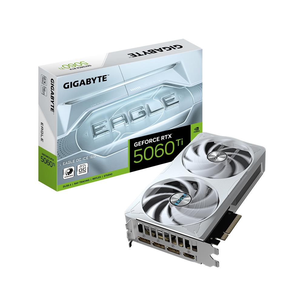 graphics-cardgigabytenvidia-geforce-rtx-5060-ti16-gbgddr7128-bitpcie-50-16xgpu-2617-mhzdual-slot-fansink1xhdmi3xdisplayportn506teagleocice-16gd10-0