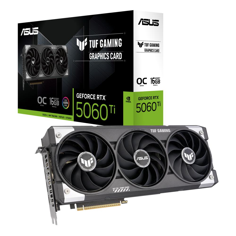 graphics-cardasusnvidia-geforce-rtx-5060-ti16-gbgddr7128-bitpcie-50-16xtriple-slot-fansink1xhdmi3xdisplayporttuf-rtx5060ti-o16ggaming-0