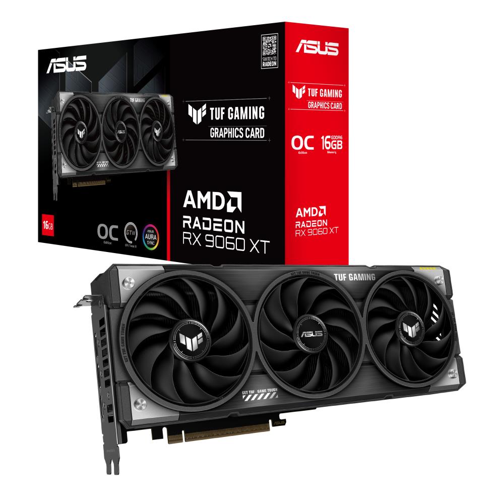 graphics-cardasusamd-radeon-rx-9060-xt16-gbgddr6128-bitpcie-50-16xtriple-slot-fansink1xhdmi2xdisplayporttuf-rx9060xt-o16g-gaming-0
