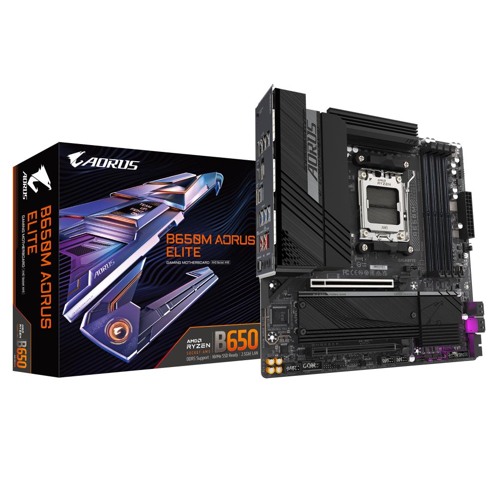 mainboardgigabyteamd-b650sam5micro-atxmemory-ddr5memory-slots-41xpci-express-40-4x-1xpci-express-40-16x2xm21xhdmi1xdisplayport4xusb-207xusb-321xusb-c1xoptical-spdif1xrj453xaudio-portb650maoruselite13-0